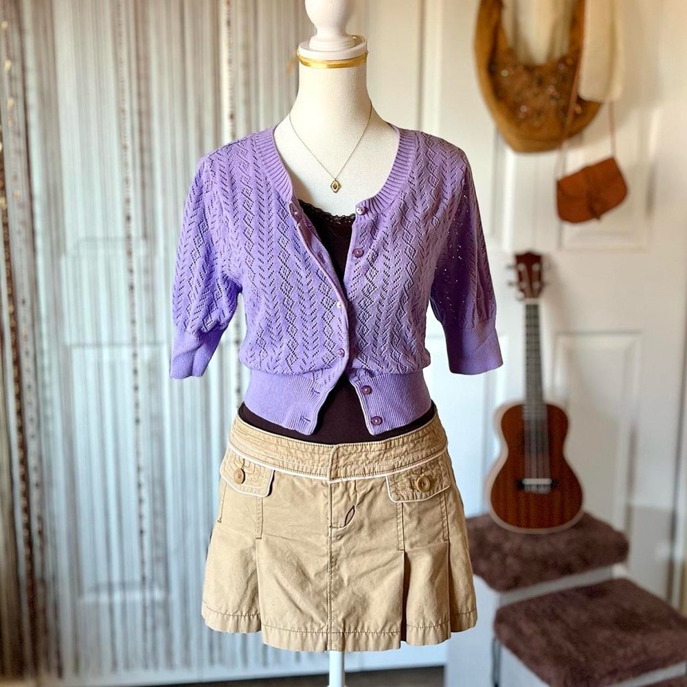 vintage cropped cardigan